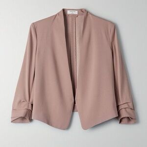 Aritzia Babaton Power Short Blazer in Shadow Mauve